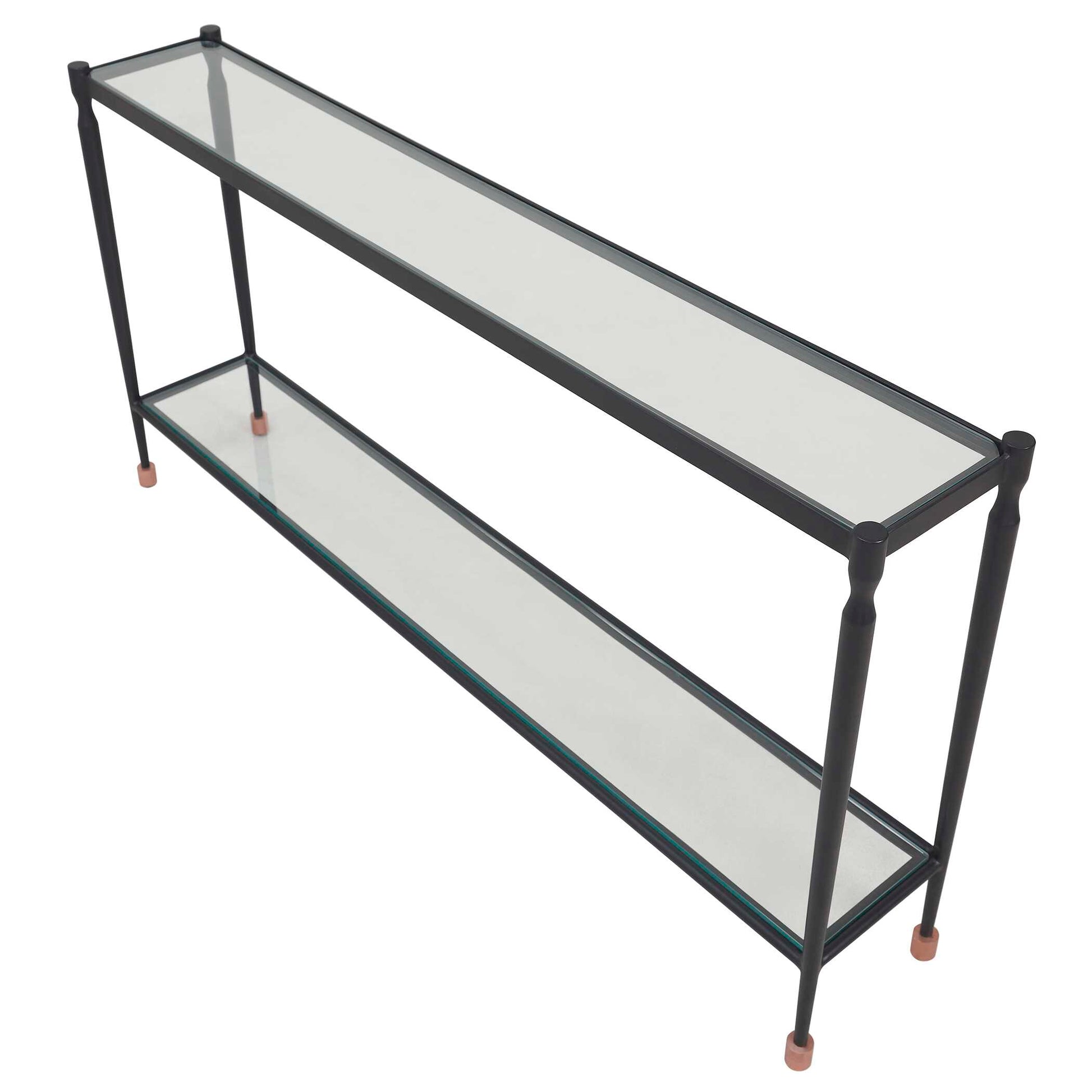 Uttermost Javana Glass / Iron Console Table