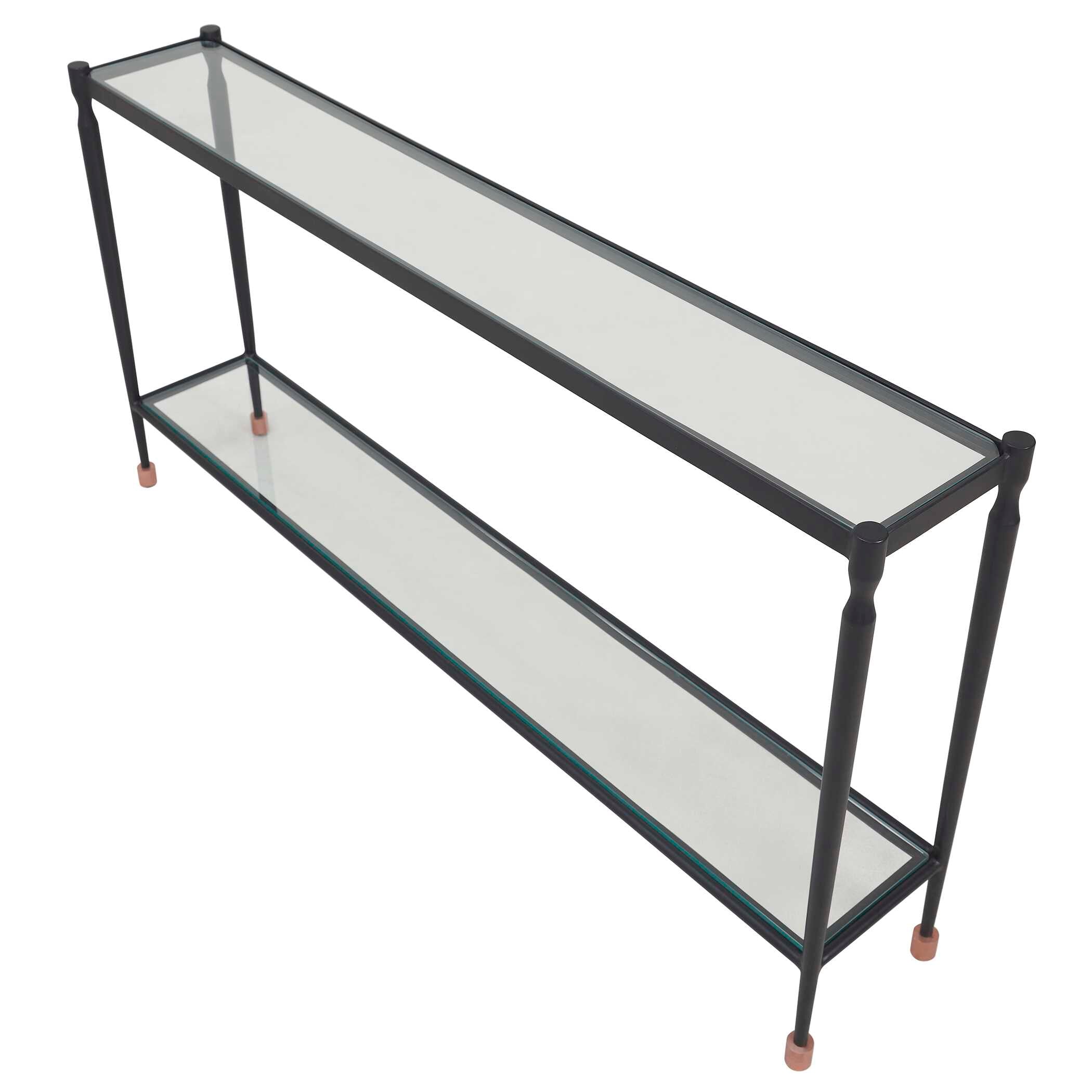 Uttermost Javana Glass / Iron Console Table