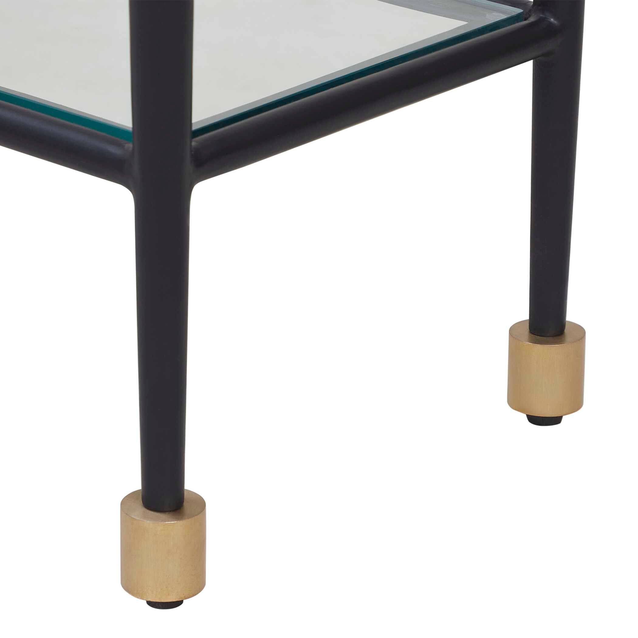 Uttermost Javana Glass / Iron Console Table