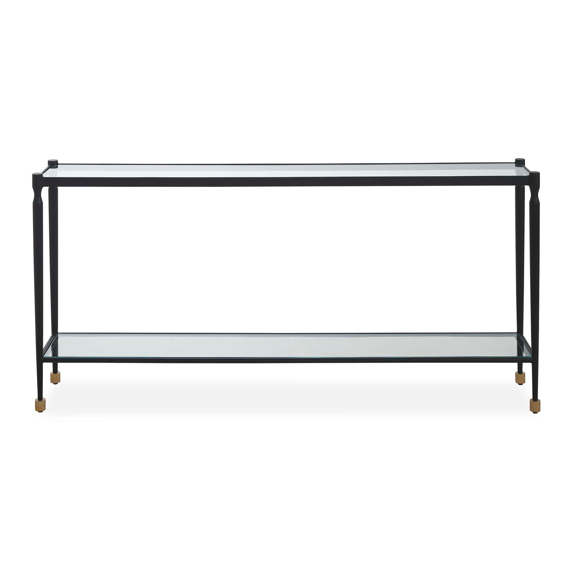 Uttermost Javana Glass / Iron Console Table