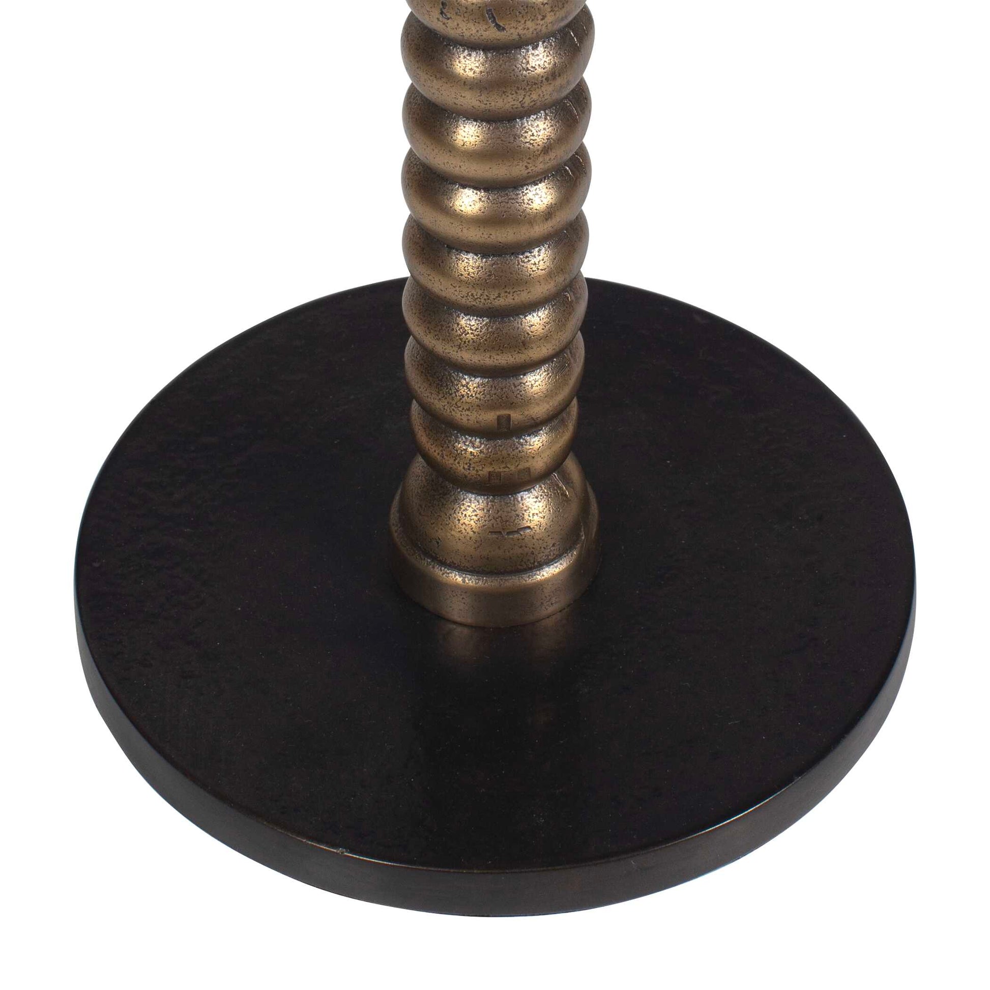 Kelmscott Dark Bronze Pedestal Table