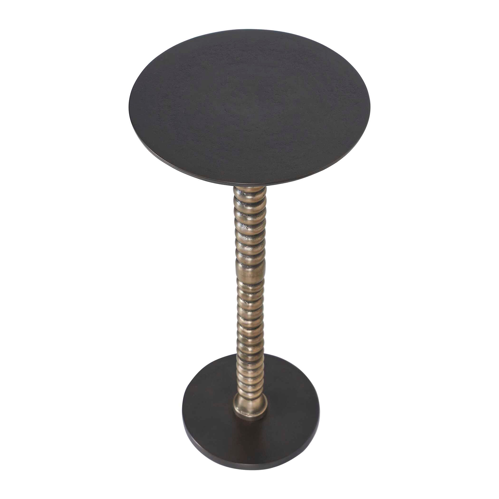Kelmscott Dark Bronze Pedestal Table