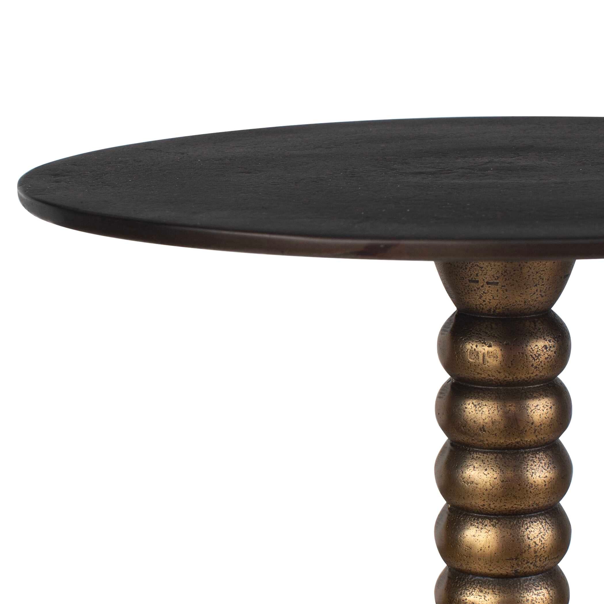Kelmscott Dark Bronze Pedestal Table