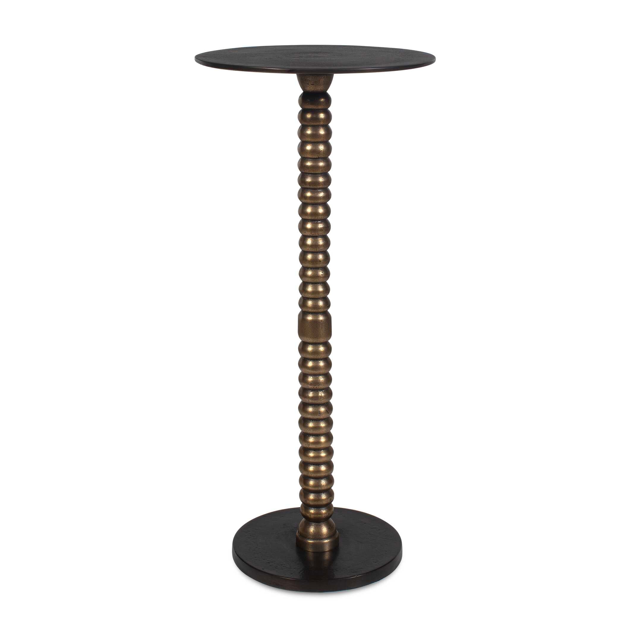 Kelmscott Dark Bronze Pedestal Table