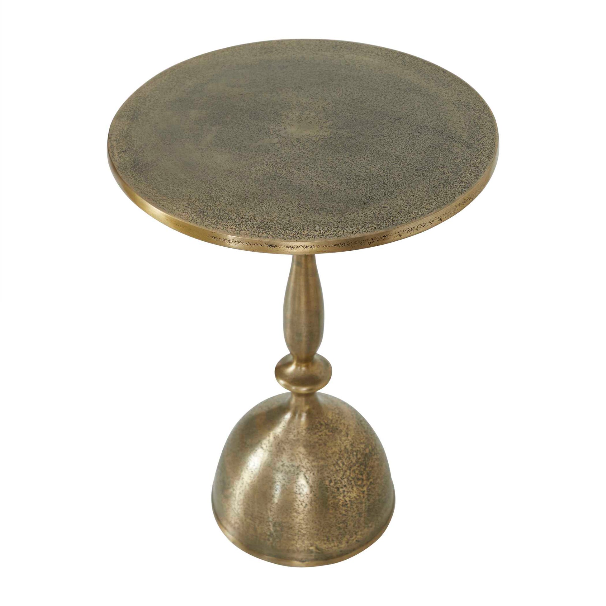 Lyndhurst Round Brass Pedestal Table