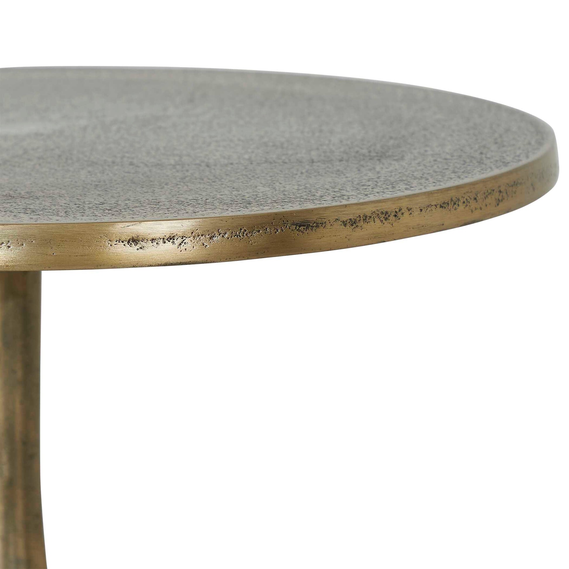 Lyndhurst Round Brass Pedestal Table