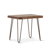 Vail 26" Side Table in Walnut