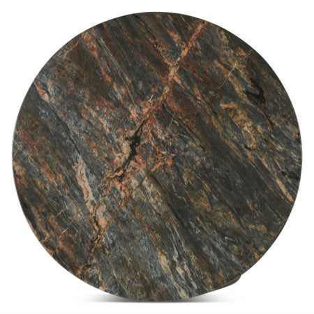 Vista 36" Coffee Table with Lava Marble and Dark Oak Base