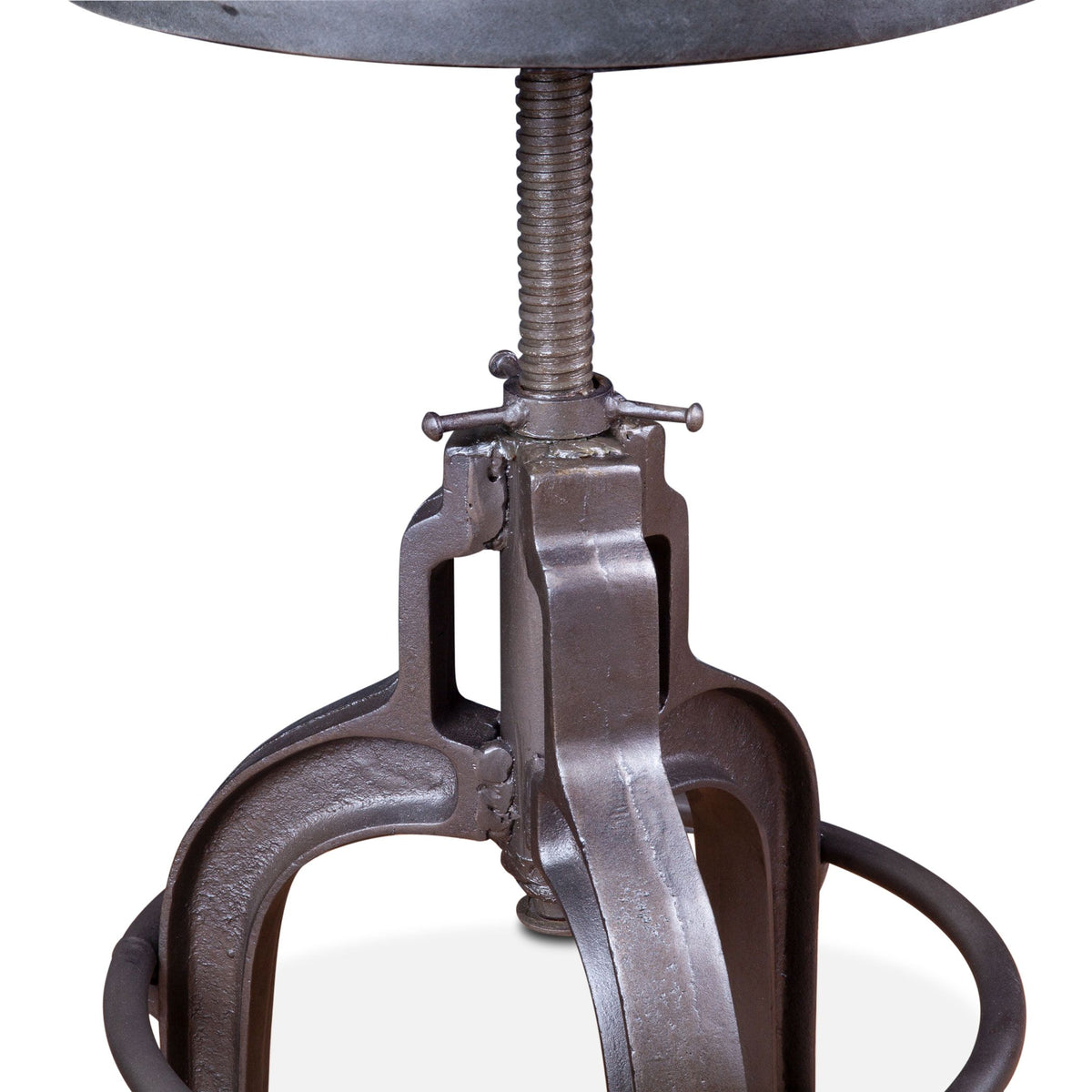 Wellington 13" Adjustable Stool in Black Top Grain Leather - image 4