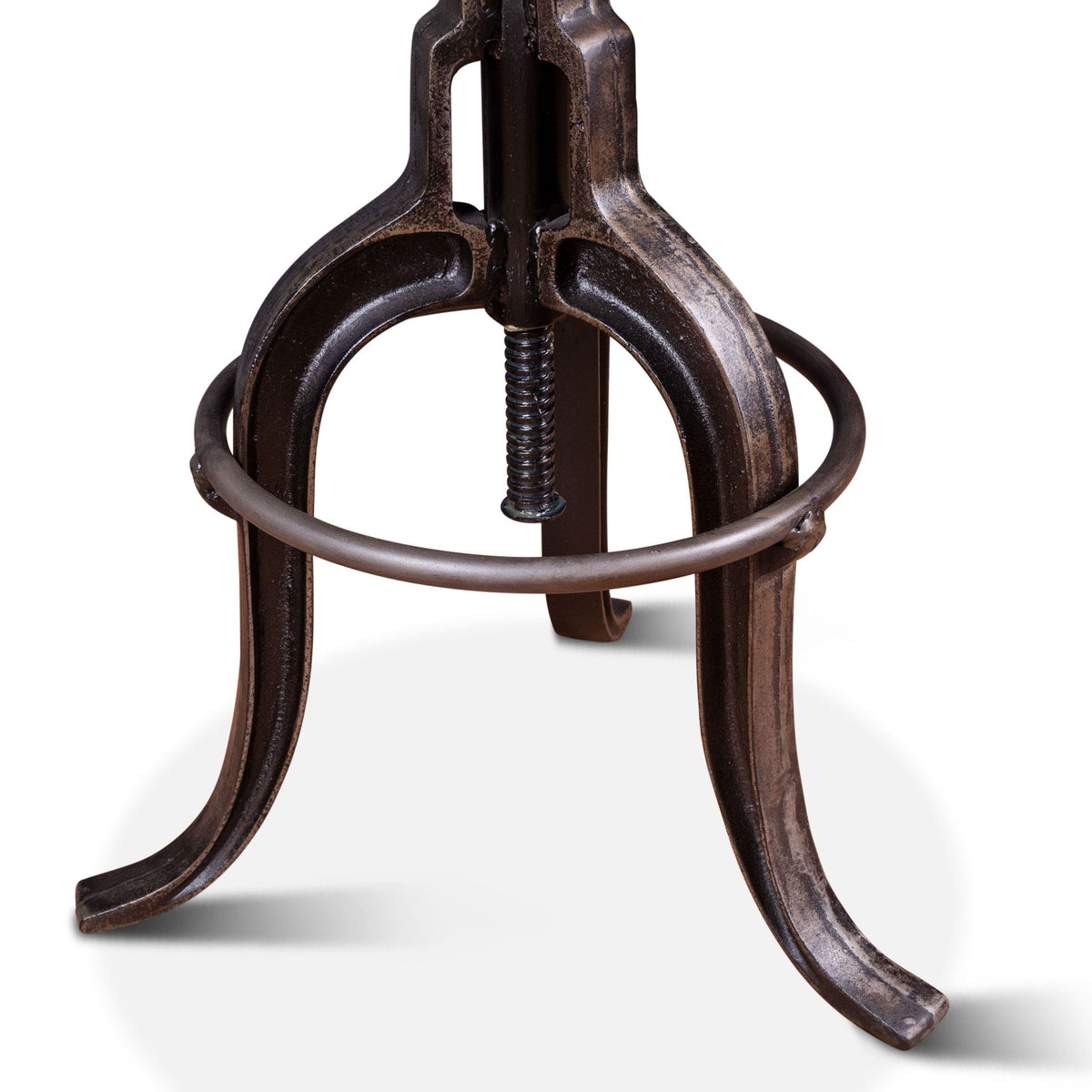 Wellington 13" Adjustable Stool in Brown Top Grain Leather - image 4