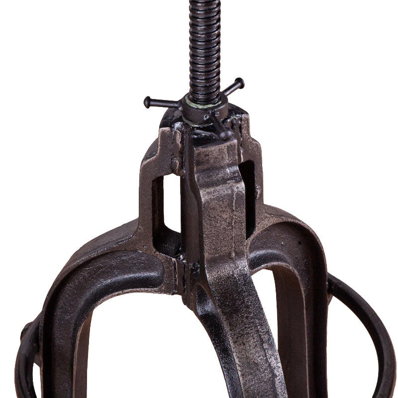Industrial Adjustable Cowhide Stool