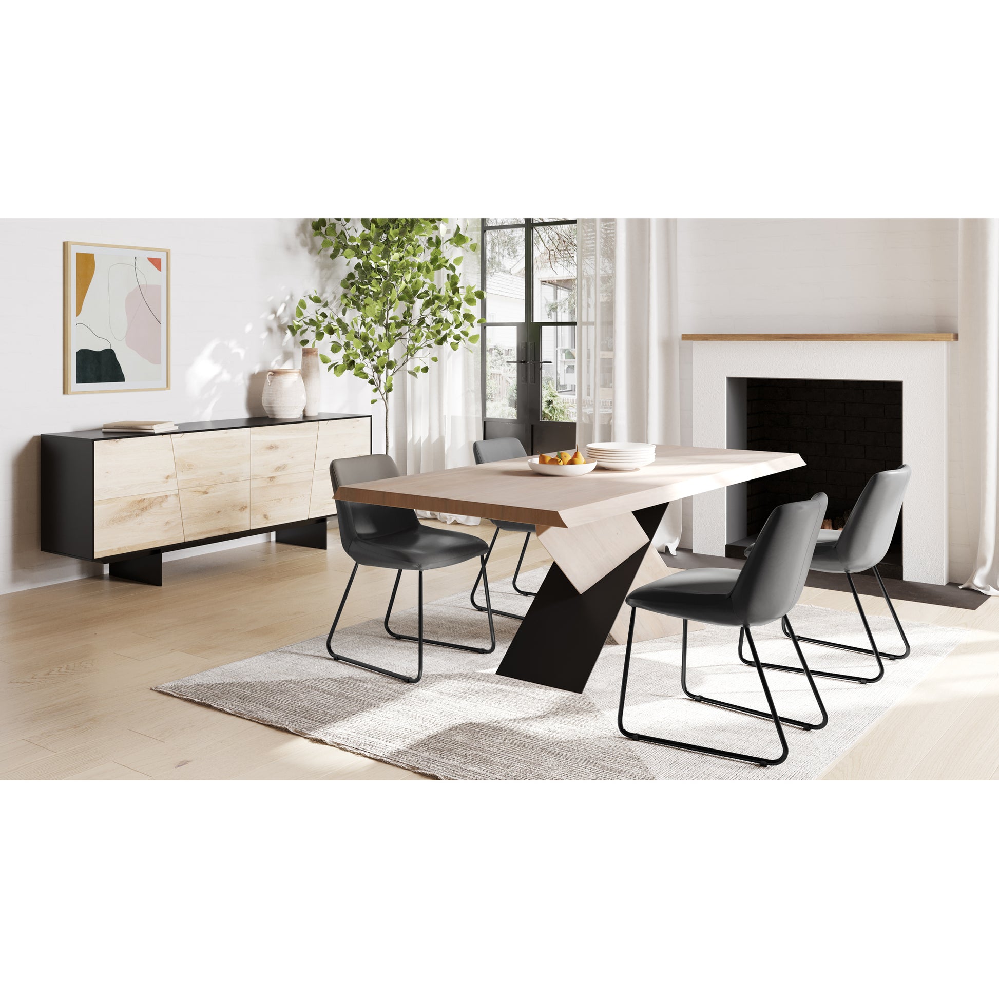 Instinct Dining Table Natural by Moe's Home Collection - view 4