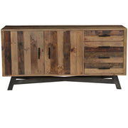 Farmhouse Rustic Reclaimed Wood Sideboard Buffet