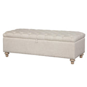 Finn Storage Bench in Classic Linen