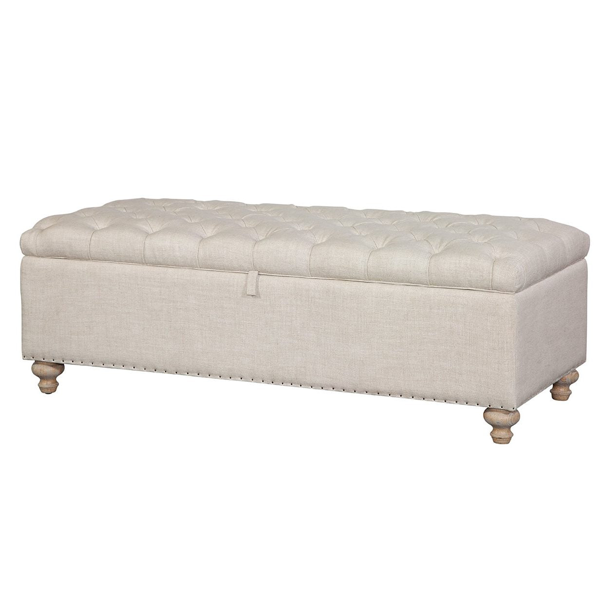 Finn Storage Bench in Classic Linen