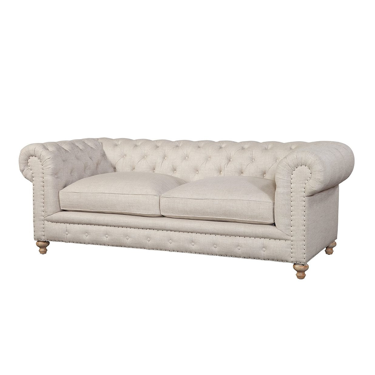 Finn 90″ Sofa in Classic Linen