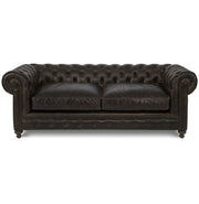 Warner Leather 77" Chesterfield Sofa