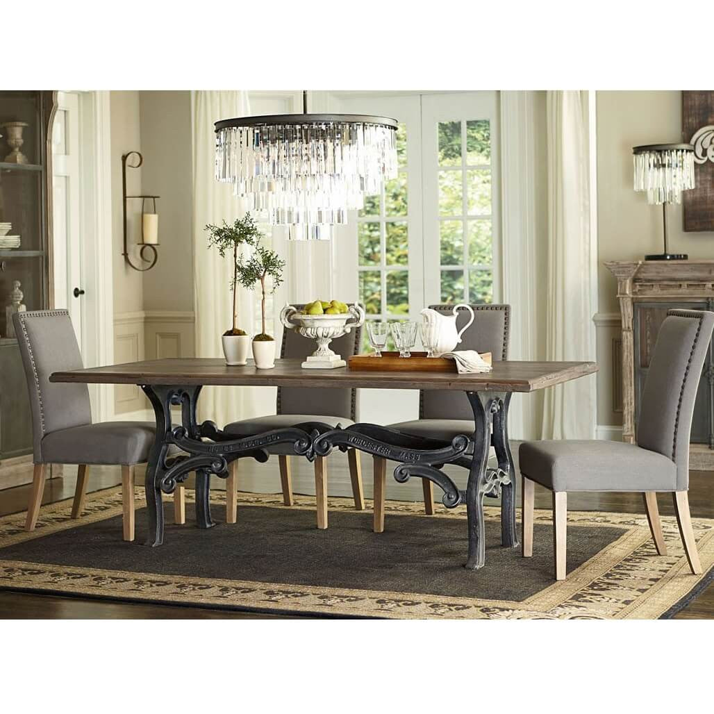 Hobbs French Industrial Dining Room Table 84"