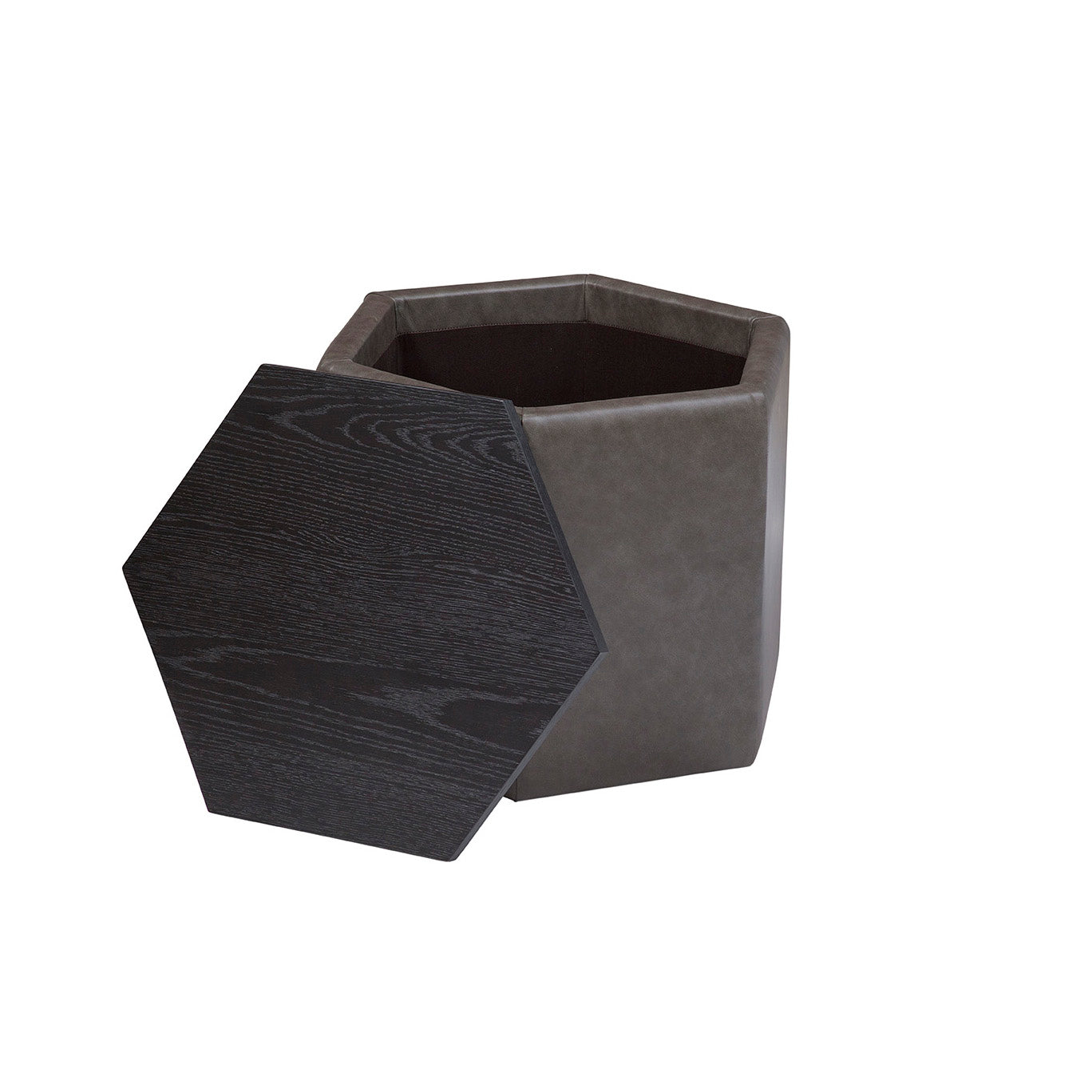 Fresno Bunching Cocktail Ottoman in Parrot Grey