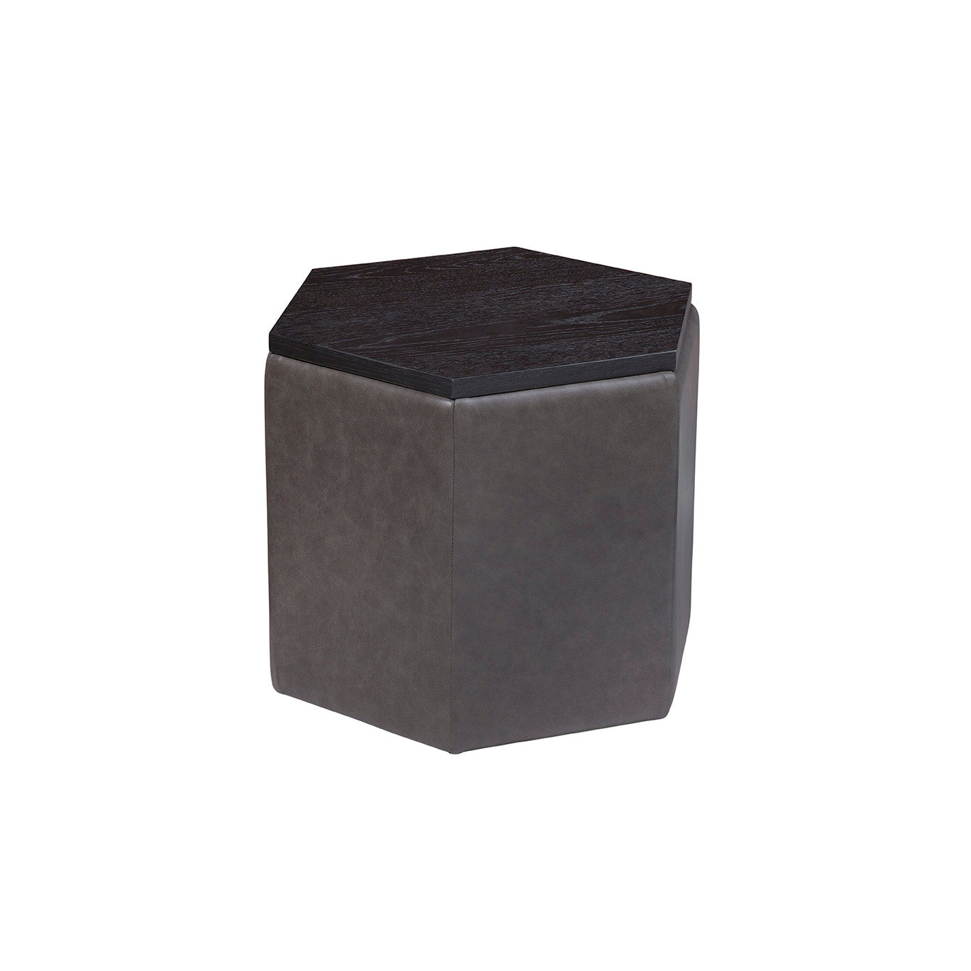 Fresno Bunching Cocktail Ottoman in Parrot Grey