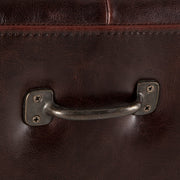 D'Orsay 79" Upholstered Bench in Brown Leather