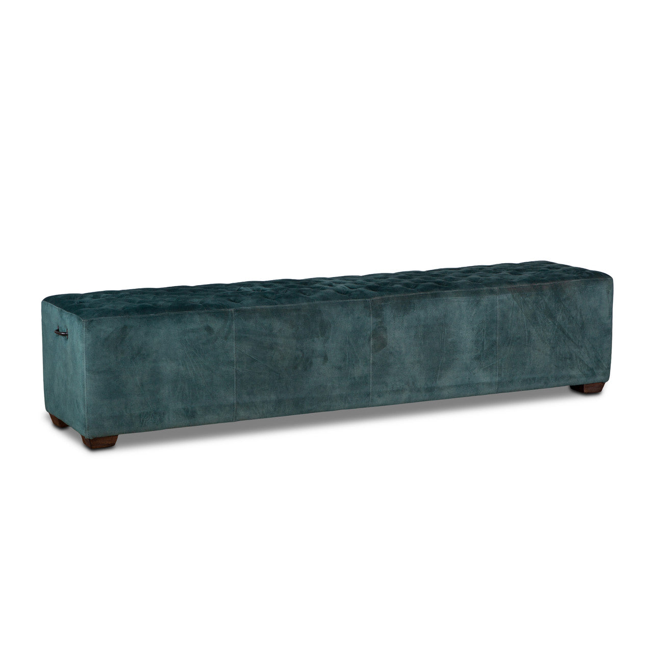 D'Orsay 79" Upholstered Bench in Green Velvet