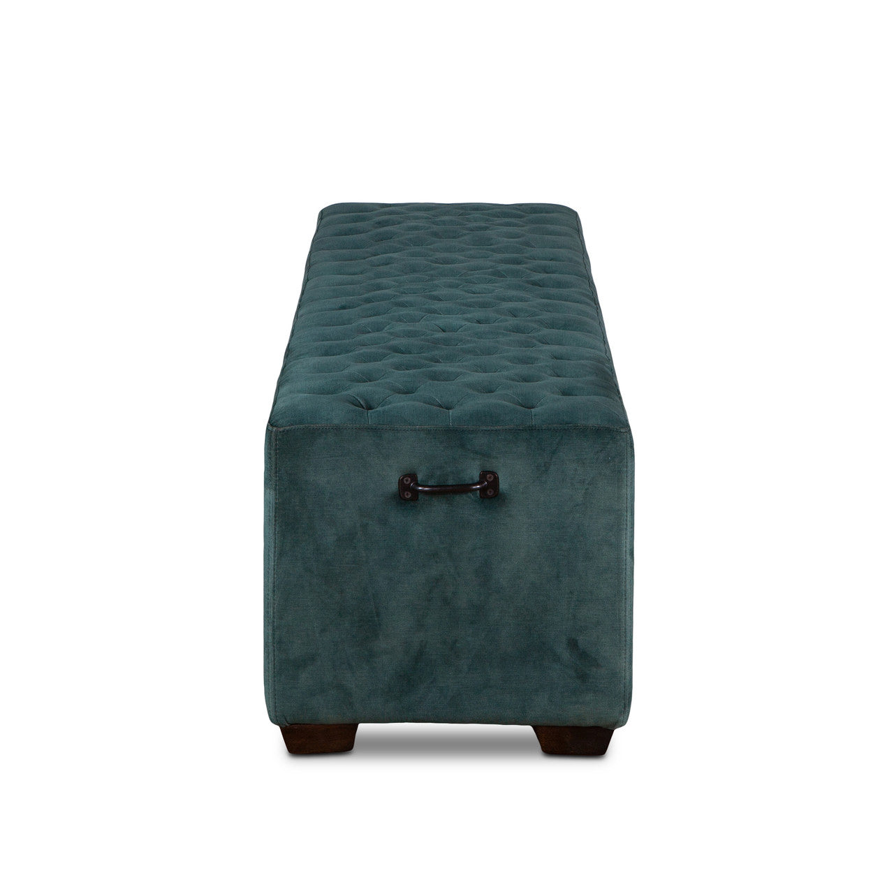 D'Orsay 79" Upholstered Bench in Green Velvet