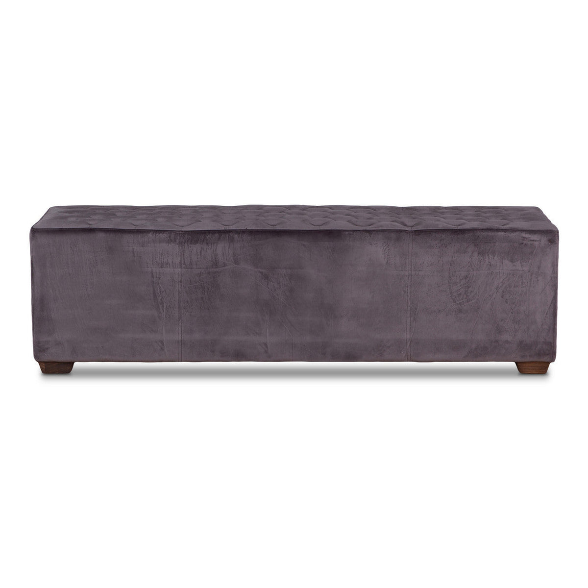 D'Orsay 59" Upholstered Bench in Asphalt Velvet