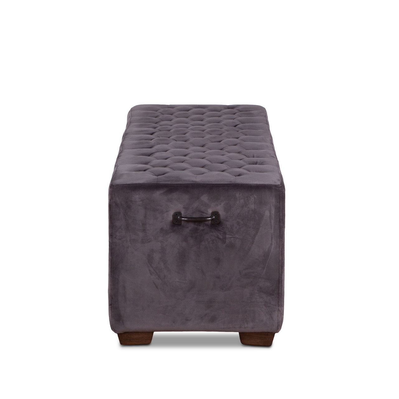 D'Orsay 59" Upholstered Bench in Asphalt Velvet