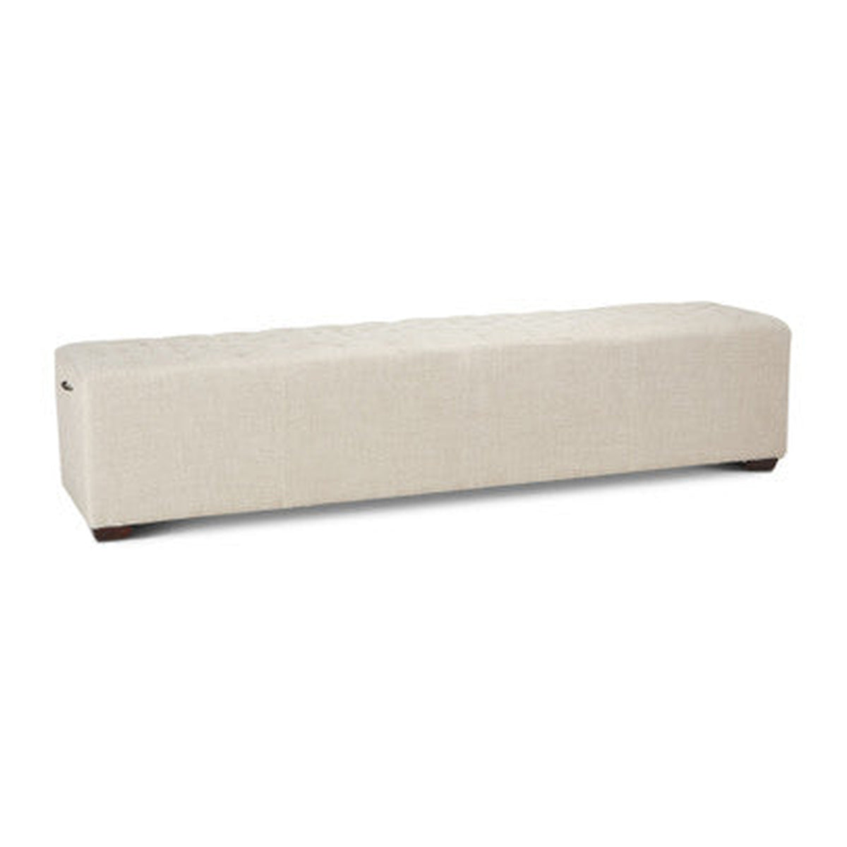 D'Orsay 59" Upholstered Bench in Beige Linen