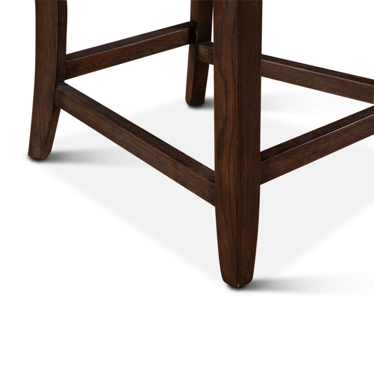 Buddy 20" Counter Chair in Beige Linen with Dark Legs