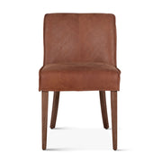 Buddy 20" Dining Chair in Tan Leather with Natural Legs