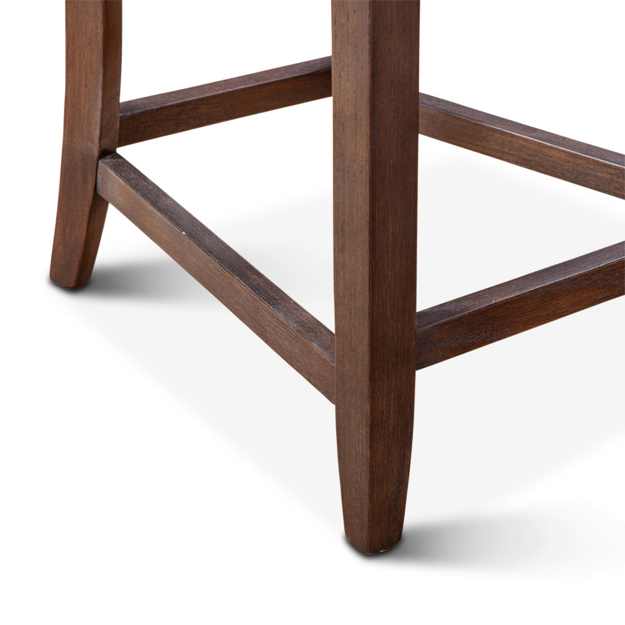 Buddy 20" Counter Chair in Dark Brown Leather with Matte Brown Legs