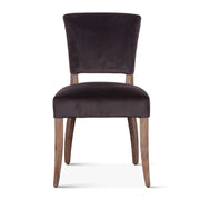 Mindy 21" Dining Chair in Asphalt Velvet with Napoleon Legs