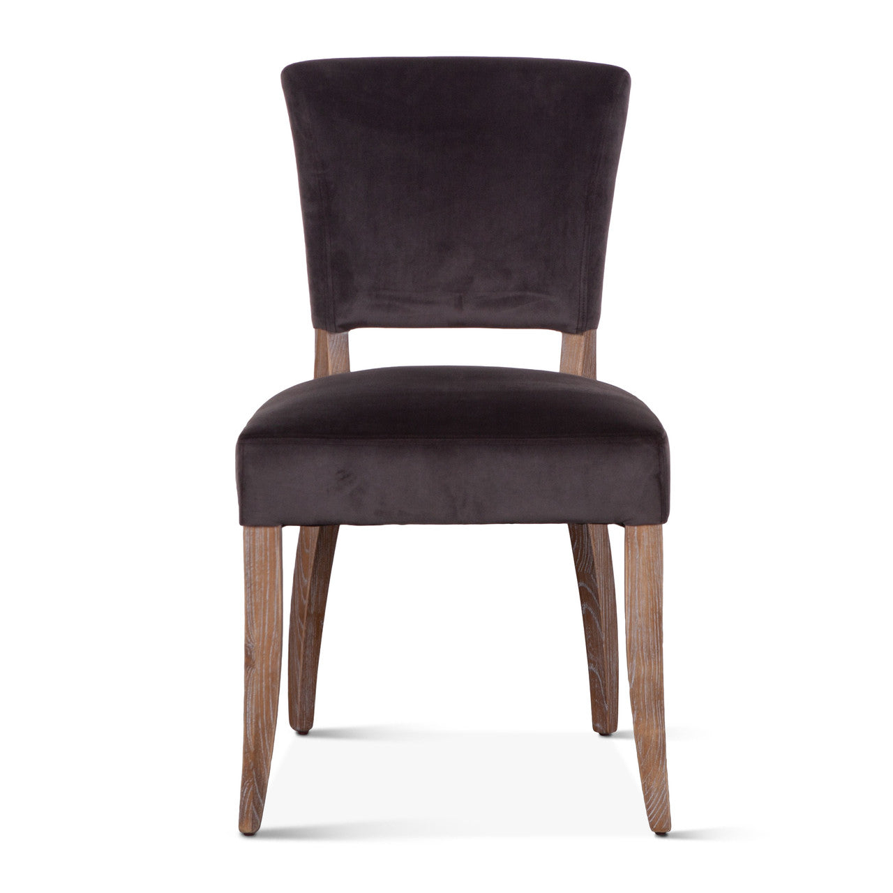 Mindy 21" Dining Chair in Asphalt Velvet with Napoleon Legs