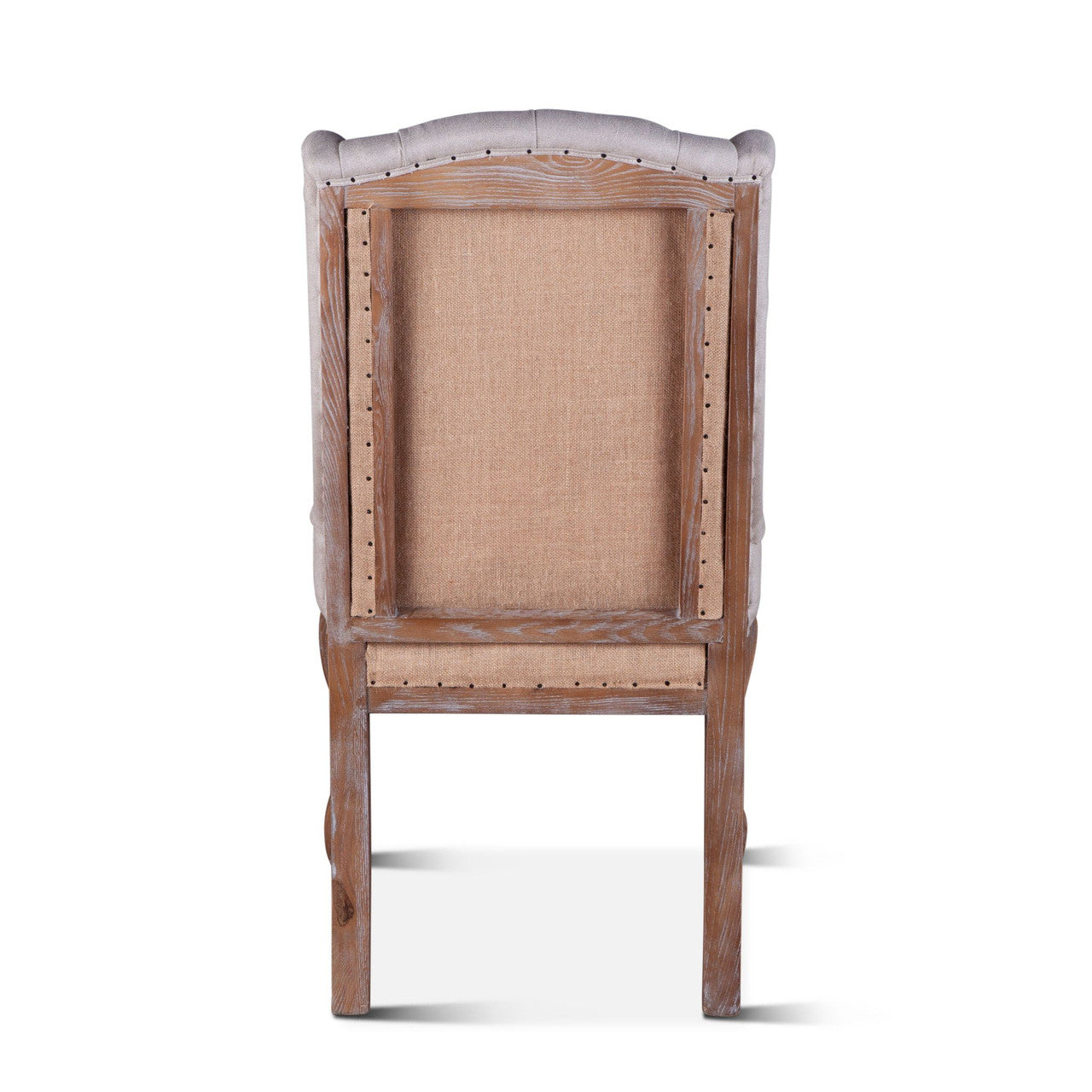 French Tufted Wingback Dining Chair