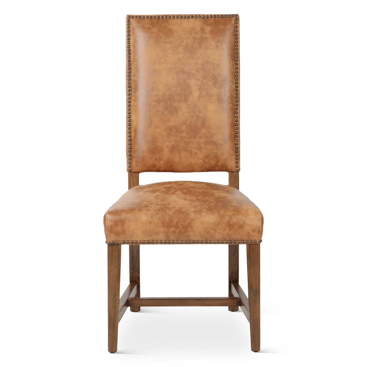 Darcy Dining Chair in Warm Brown Leather with Earth Legs - image 2