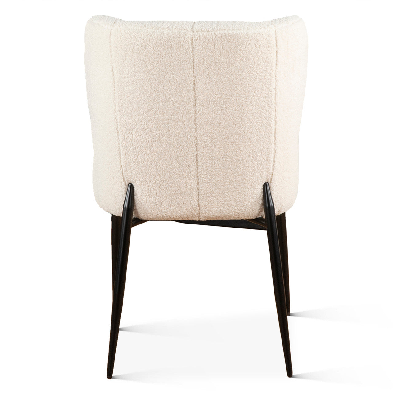 Jennifer 20" Dining Chair in White Boucle