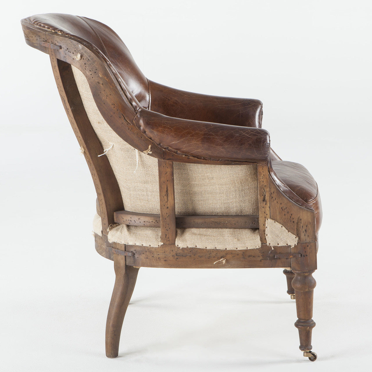 Churchill Deconstructed Vintage Leather Club Chair | Zin Home
