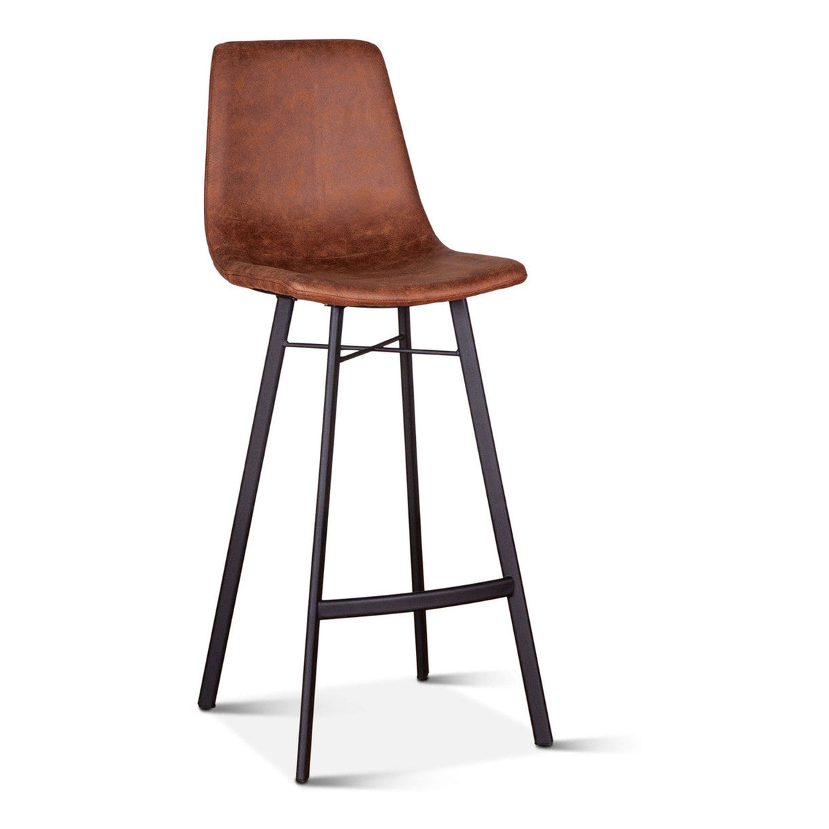 Sam 18" Bar Chair in Trapper Brown Microfiber