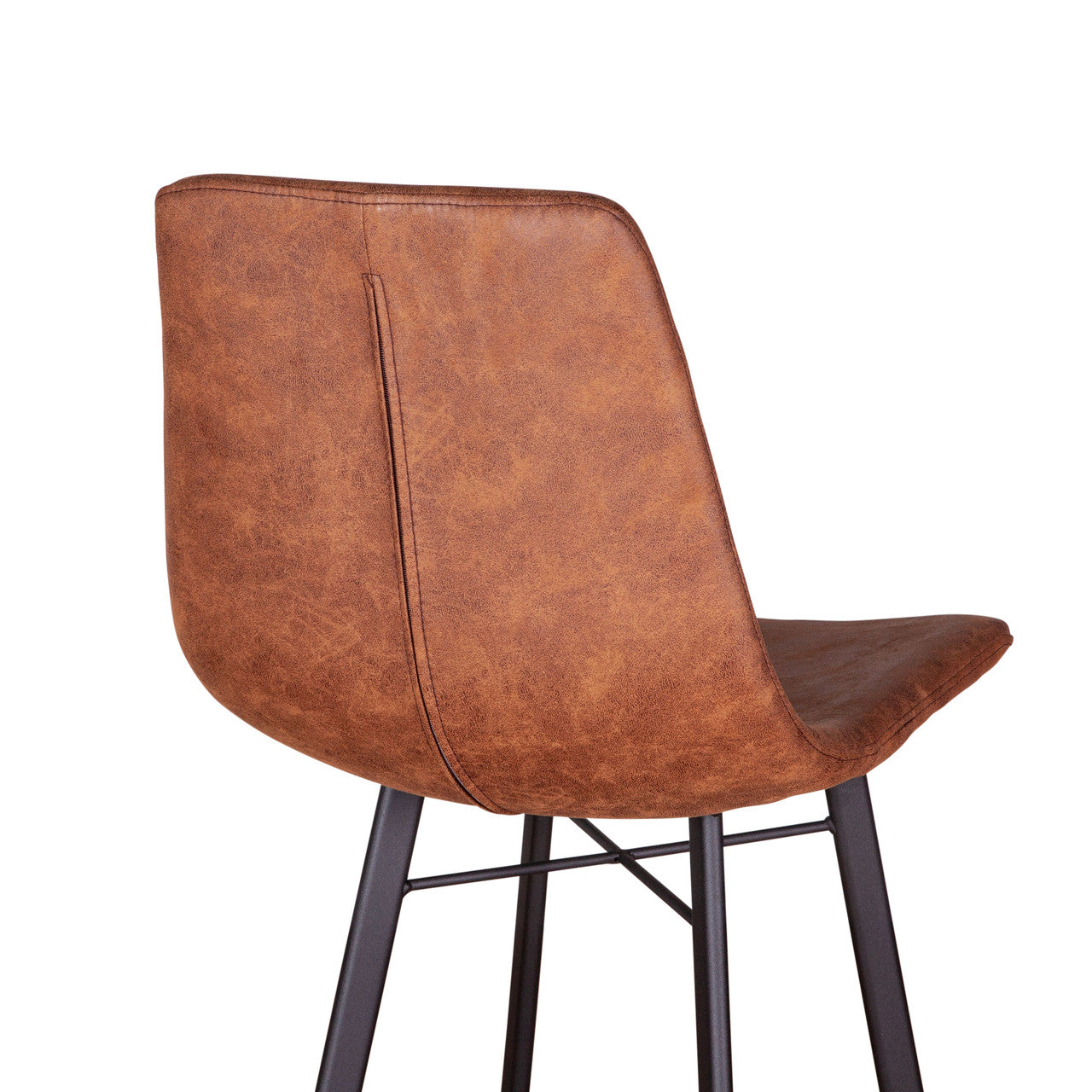 Sam 18" Bar Chair in Trapper Brown Microfiber