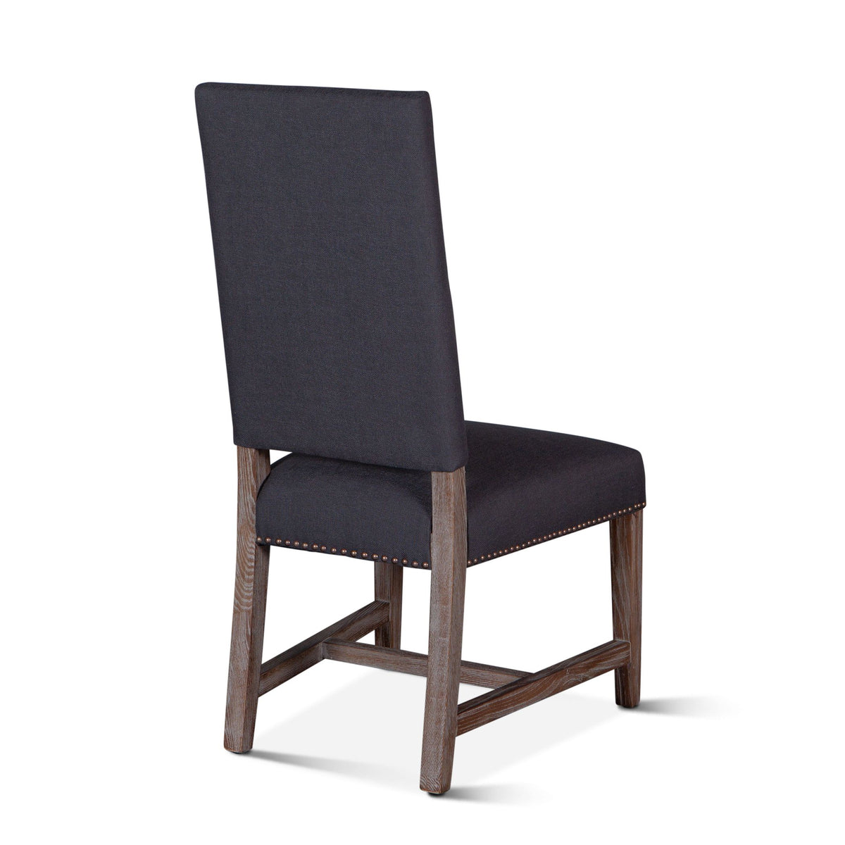 Darcy 21" Upholstered Dining Chair in Dark Gray Linen - image 4