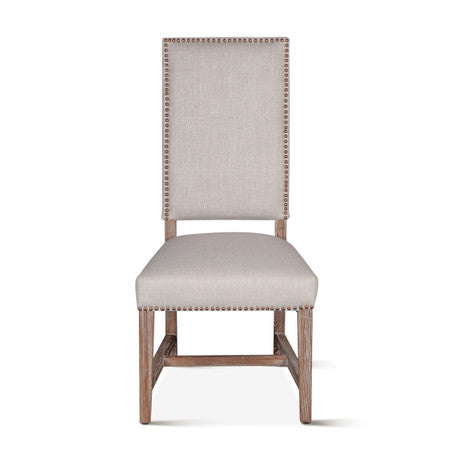 Darcy 21" Upholstered Dining Chair in Greige Linen