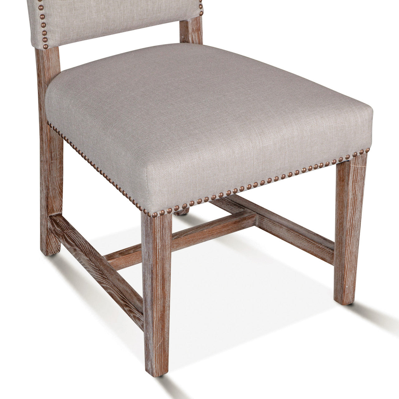 Darcy 21" Upholstered Dining Chair in Greige Linen