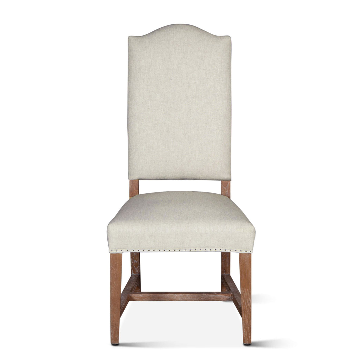 Stella 21" Camelback Dining Chair in Natural Linen with Oak Legs - image 2