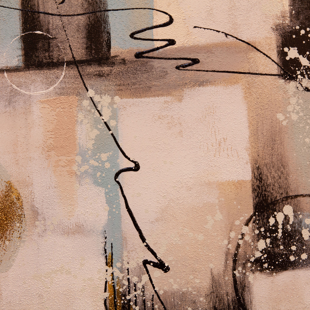 Circular Symphony Hand Painted Framed Diptych