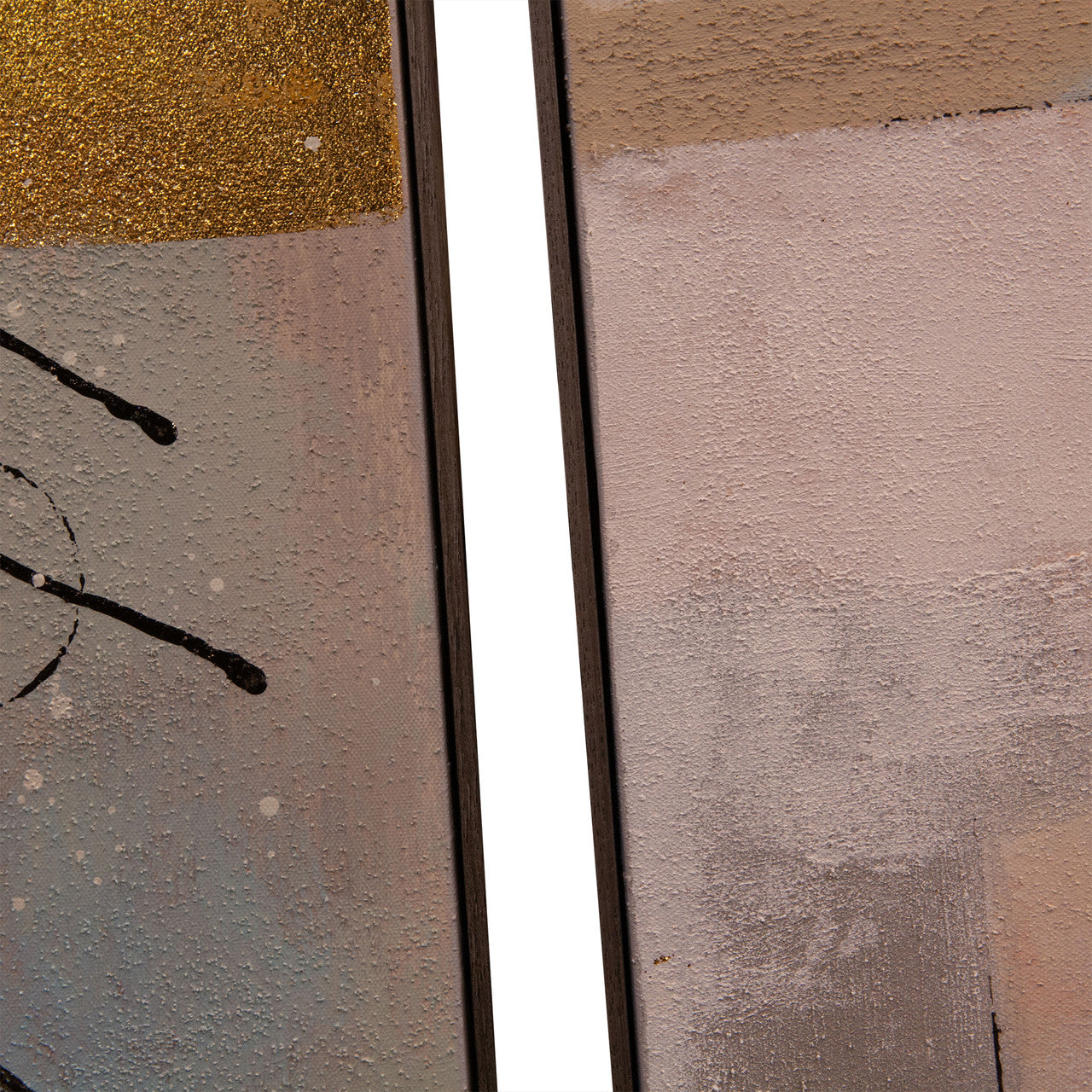 Circular Symphony Hand Painted Framed Diptych