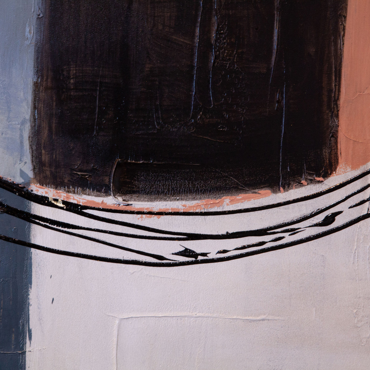 Cityscape Abstractions Hand Painted Framed Diptych