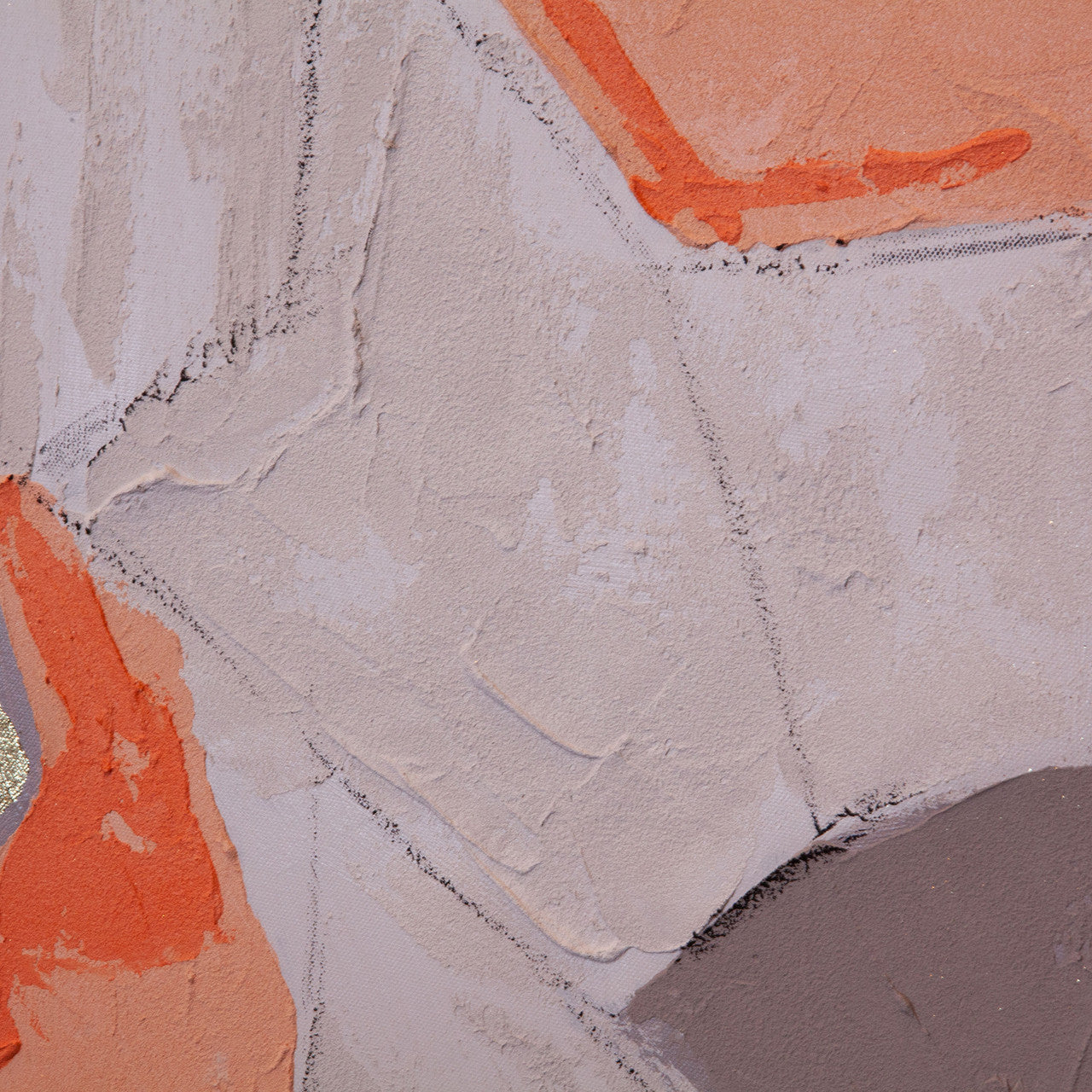 Pastel Patchwork 2 Hand Painted Framed Diptych