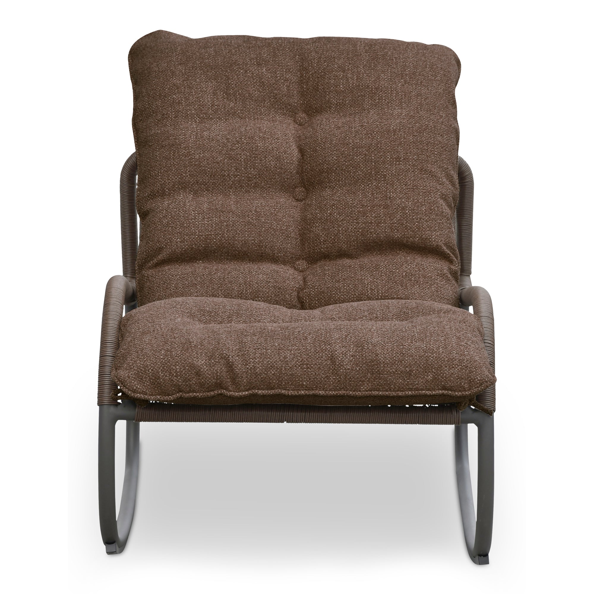 Lyra Outdoor Rocking Chair Brown by Moe's Home Collection